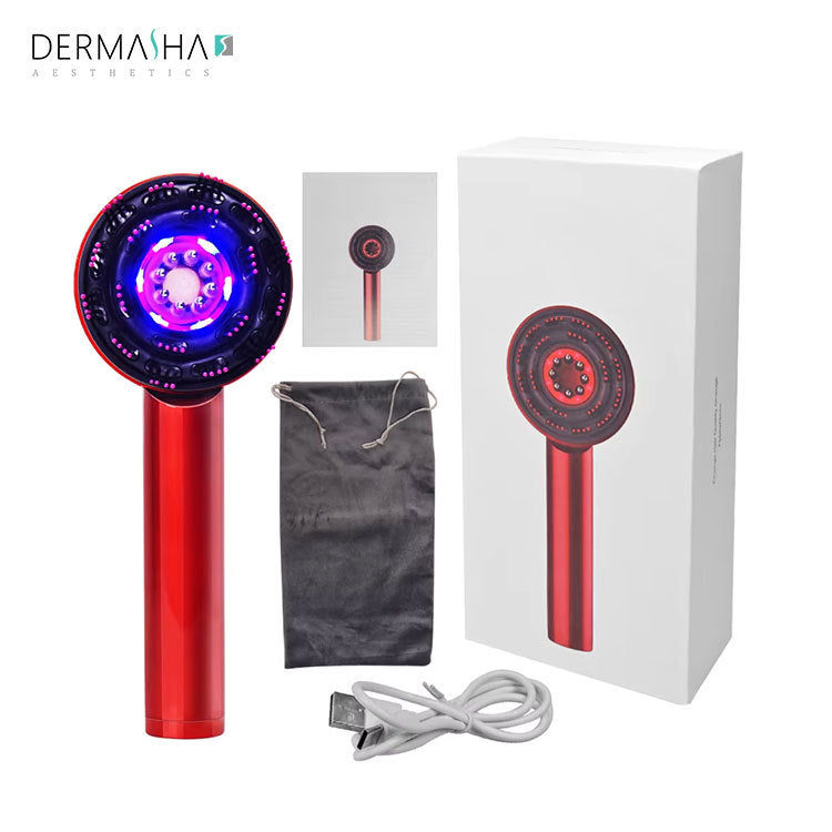 Electric Red Light Hair Regrowth Scalp Massage Brush Device