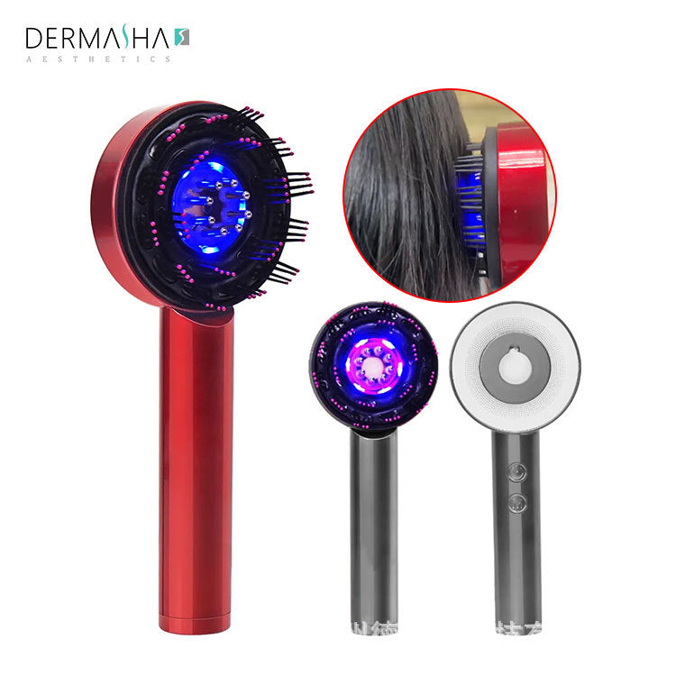 Electric Red Light Hair Regrowth Scalp Massage Brush Device