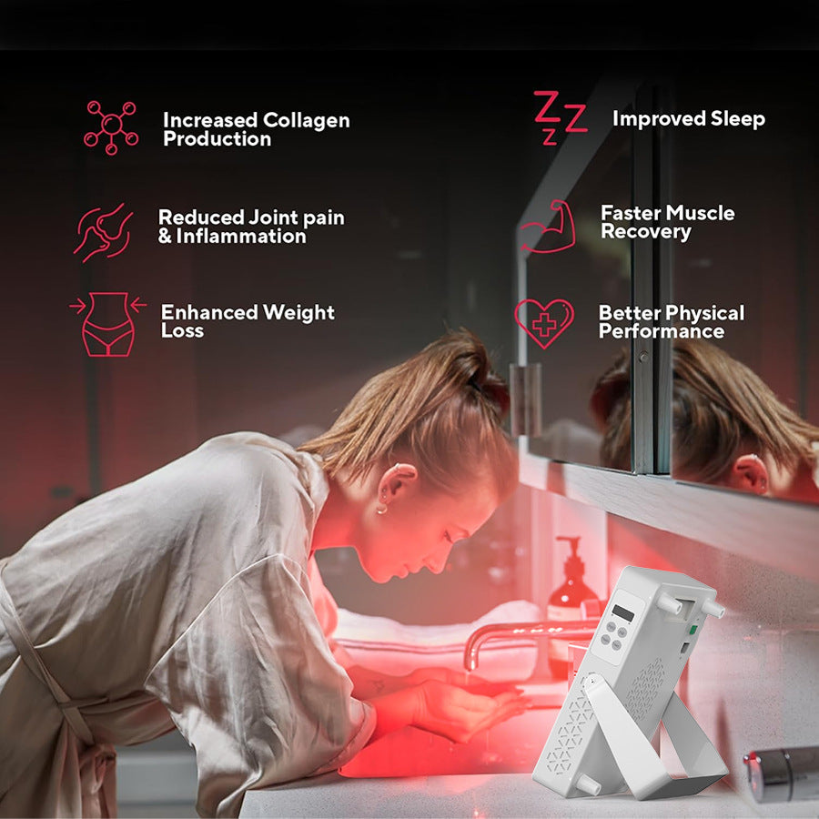 New cross-border Amazon red light therapy lamp LED red light panel light for home use, small and portable red light therapy device